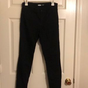 Old navy super skinny mid-rise black jeans